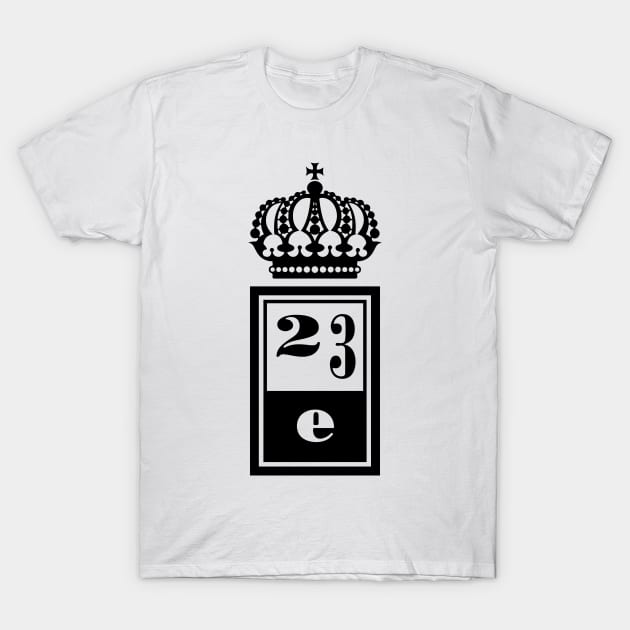 23 Envelope - 4AD - Black T-Shirt by RetroFitted